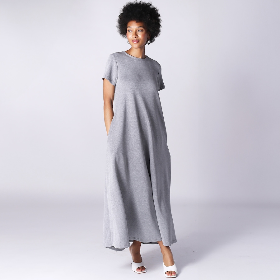 Image 252903_GRY.jpg, Product 252-903 / Price $52.33, Brain Bailey Crew Neck Scuba Maxi Dress from Brian Bailey on TSC.ca's Fashion department
