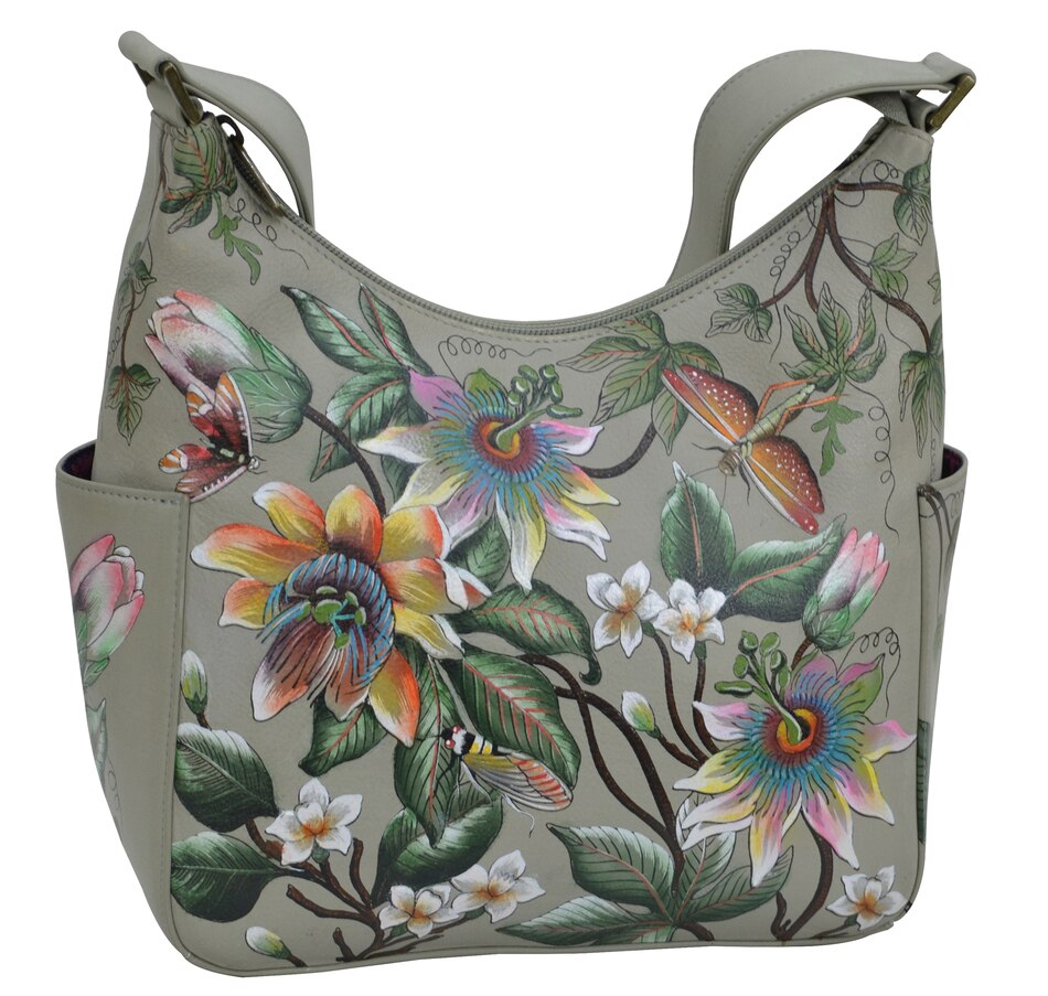 Image 253046_FLO.jpg, Product 253-046 / Price $99.33, Anuschka Classic Hobo with Side Pouch from Anuschka Handbags on TSC.ca's Fashion department