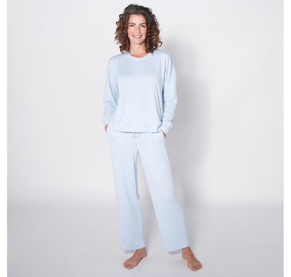 Image 253066_BLHTR.jpg, Product 253-066 / Price $23.33, Cuddl Duds Curl Up Rib Dolman Top Lounge Set from Cuddl Duds on TSC.ca's Fashion department