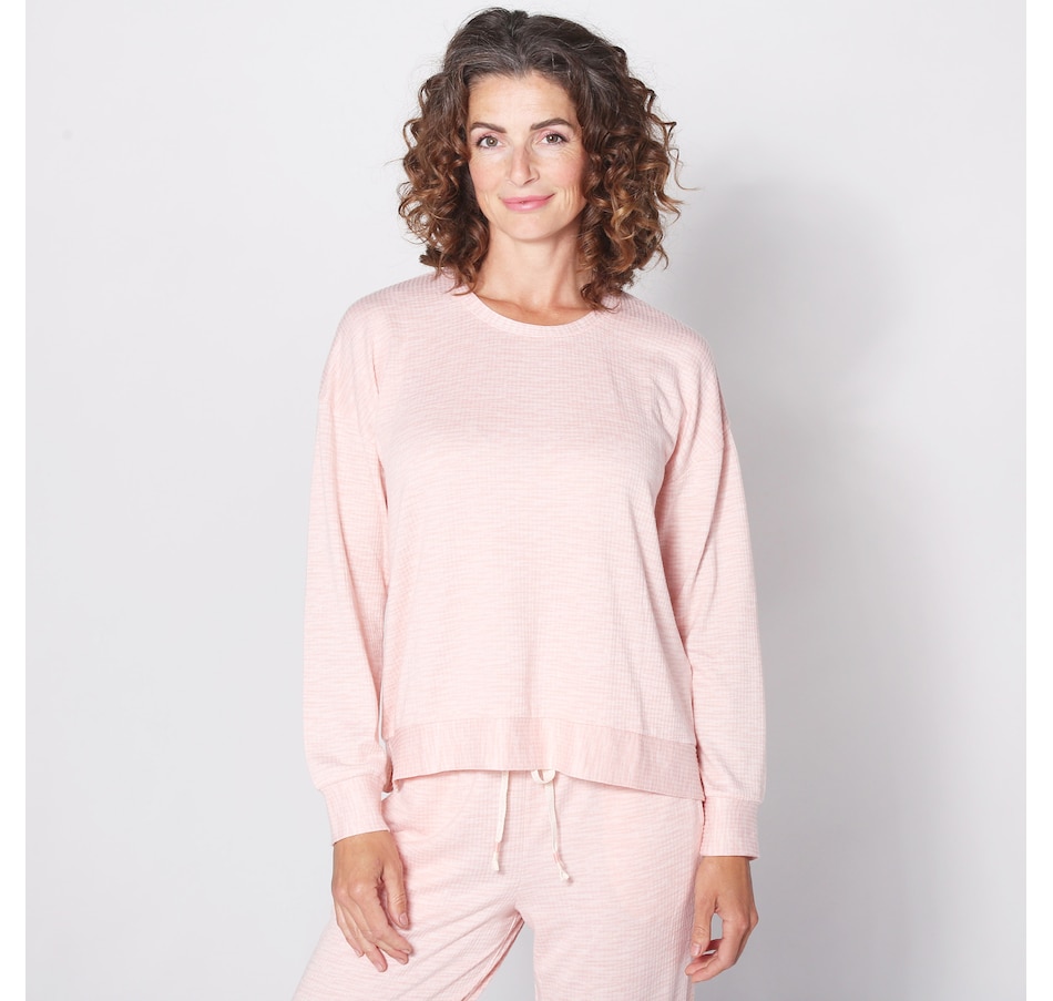 Image 253066_PHHTR.jpg, Product 253-066 / Price $23.33, Cuddl Duds Curl Up Rib Dolman Top Lounge Set from Cuddl Duds on TSC.ca's Fashion department