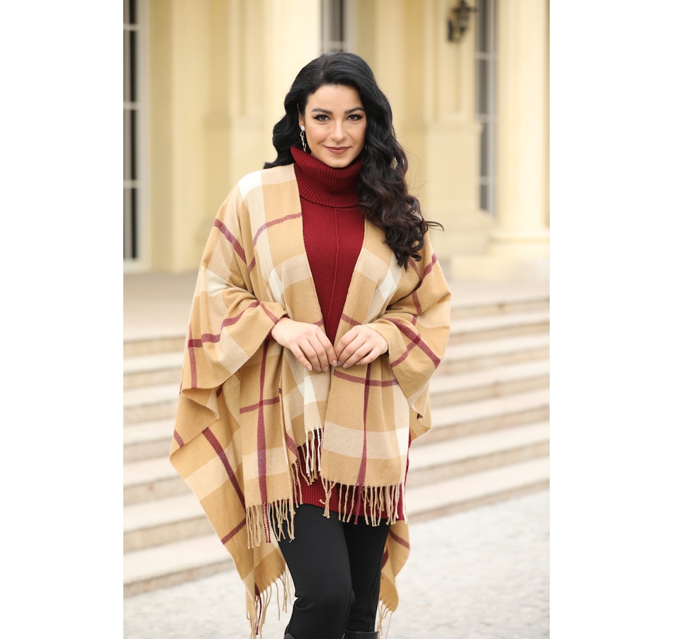 Image 253121_SAN.jpg, Product 253-121 / Price $19.33, Orange Fashion Village Soft Cape With Fringe from Orange Fashion Village on TSC.ca's Fashion department