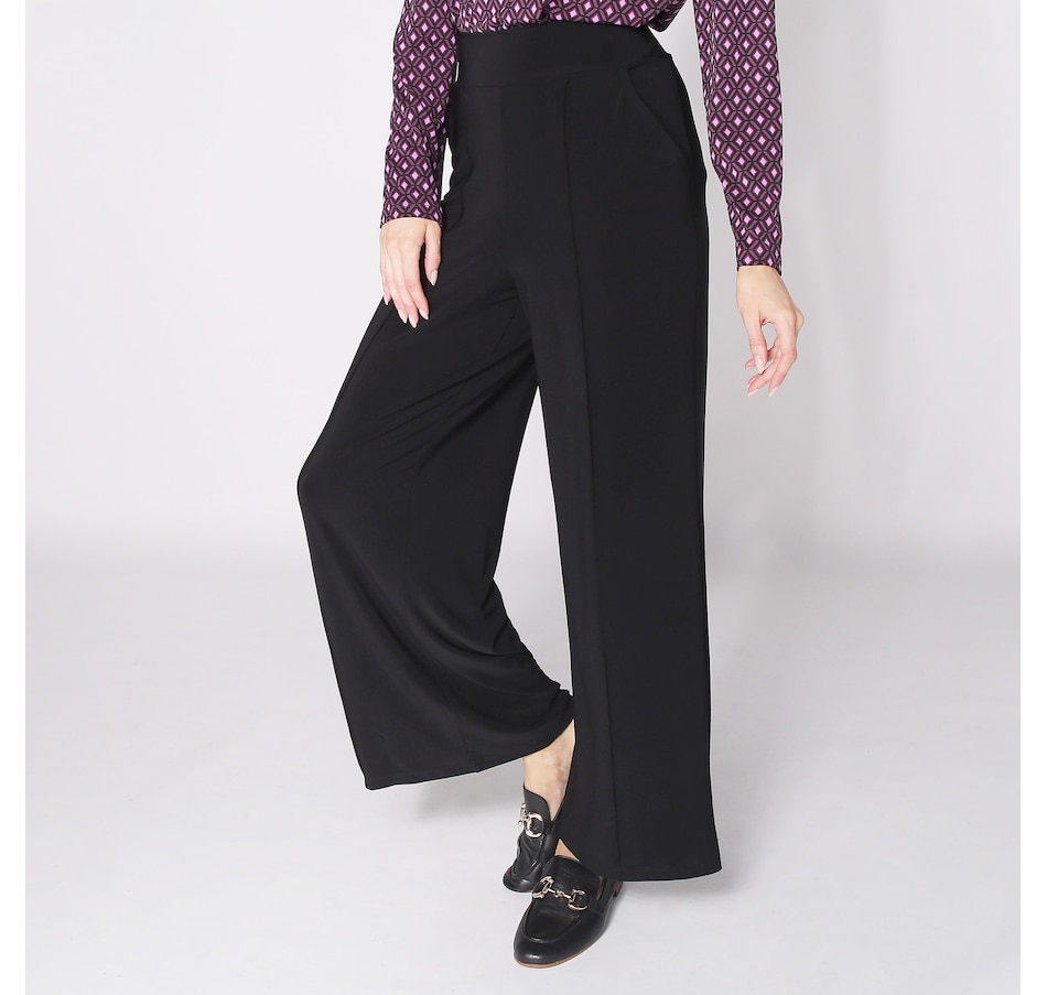 Image 253397_ALTMORE1.jpg, Product 253-397 / Price $79.99, Kim & Co. Rachel Deluxe Brazil Knit Pintuck Wide Leg Pant with Pockets from Kim & Co. on TSC.ca's Clothing & Shoes department