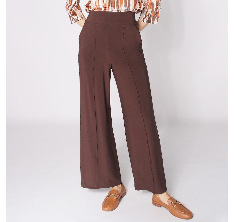 Image 253397_COF.jpg, Product 253-397 / Price $79.99, Kim & Co. Rachel Deluxe Brazil Knit Pintuck Wide Leg Pant with Pockets from Kim & Co. on TSC.ca's Clothing & Shoes department