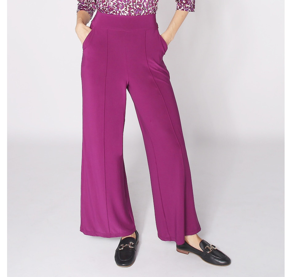 Image 253397_WNBY.jpg, Product 253-397 / Price $79.99, Kim & Co. Rachel Deluxe Brazil Knit Pintuck Wide Leg Pant with Pockets from Kim & Co. on TSC.ca's Clothing & Shoes department