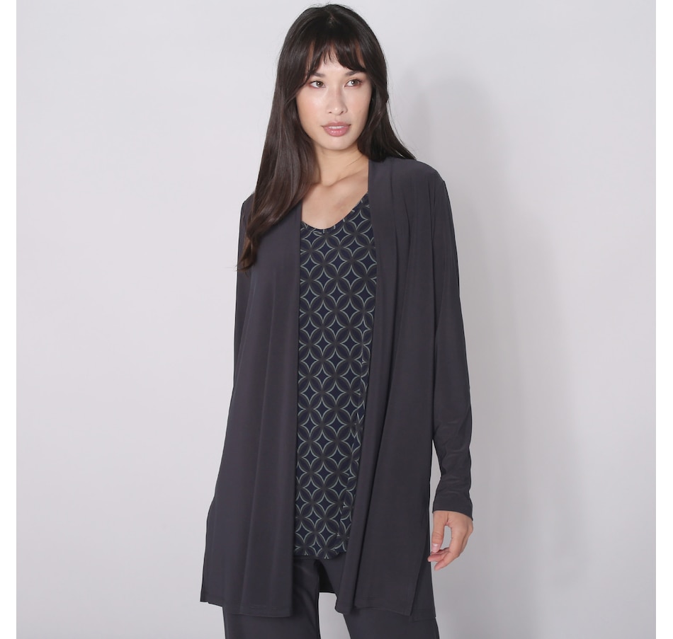 Image 253400_ALTMORE2.jpg, Product 253-400 / Price $19.33, Kim & Co. Deluxe Brazil Knit Long Sleeve Cardigan with Slits from Kim & Co. on TSC.ca's Fashion department