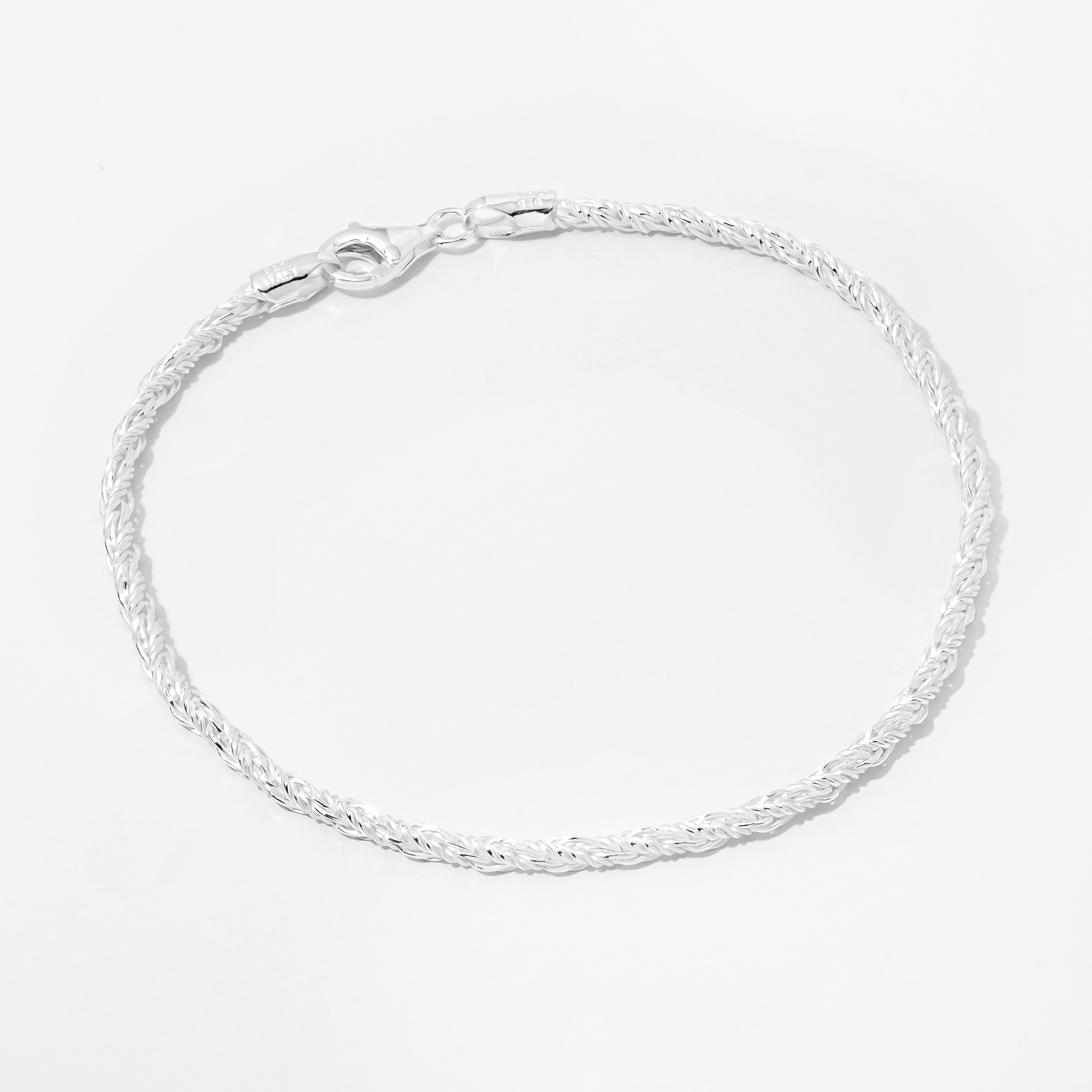 Silver Gallery Sterling Silver 2.2 mm Twist Foxtail Bracelet - TSC.ca