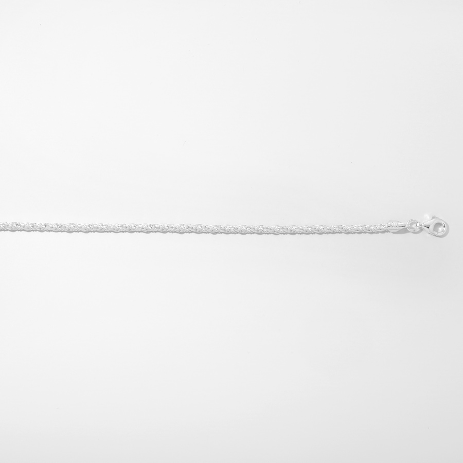Image 253423_ALTMORE1.jpg, Product 253-423 / Price $79.99 - $99.99, Silver Gallery Sterling Silver Sterling Silver 2.2 mm Twist Foxtail Chain from Silver Gallery on TSC.ca's Jewellery department