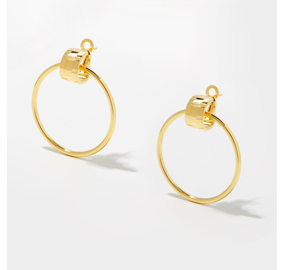 Image 253425_ALTMORE1.jpg, Product 253-425 / Price $139.99 - $169.99, Silver Gallery Sterling Silver Omega Clip Door Knocker Hoop Earrings from Silver Gallery on TSC.ca's Jewellery department