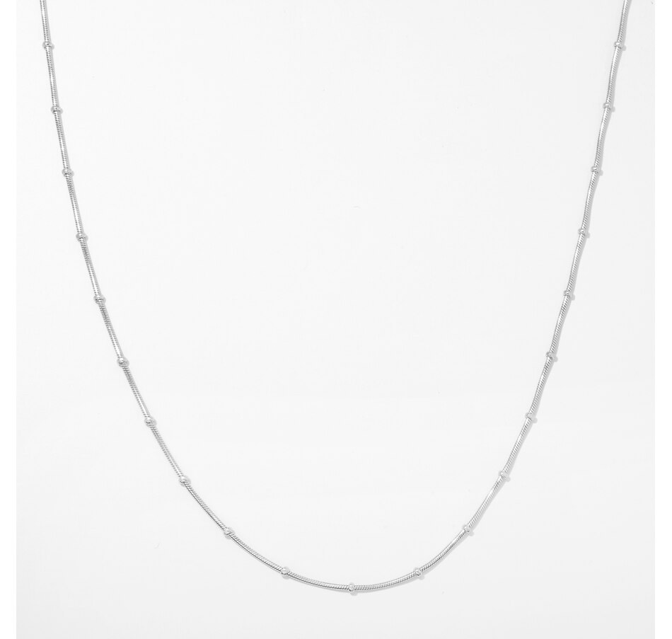 Silver Gallery Sterling Silver Twisted Cardano Station Chain - TSC.ca