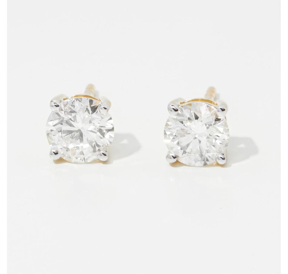 Image 253489_ALTMORE1.jpg, Product 253-489 / Price $2,749.33, The Vault 14K Gold 1.50 ctw White Diamond Round Stud Earrings from The Vault on TSC.ca's Jewellery department