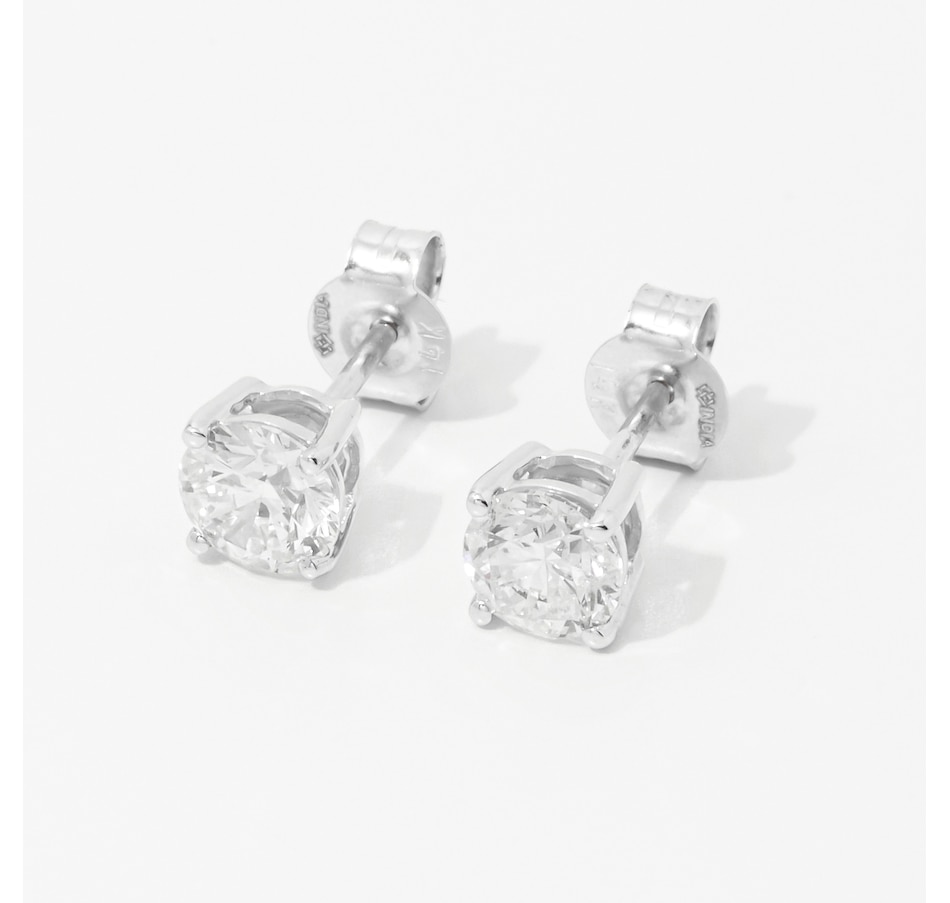 Image 253489_WGL.jpg, Product 253-489 / Price $2,749.33, The Vault 14K Gold 1.50 ctw White Diamond Round Stud Earrings from The Vault on TSC.ca's Jewellery department