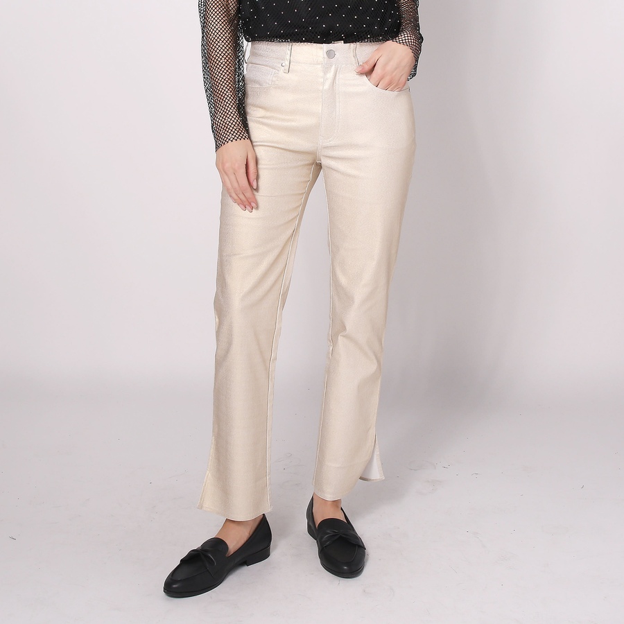 Image 253586_BAS.jpg, Product 253-586 / Price $64.33, Parker & Rowe Metallic Coated Straight Leg Jean from Parker & Rowe on TSC.ca's Fashion department