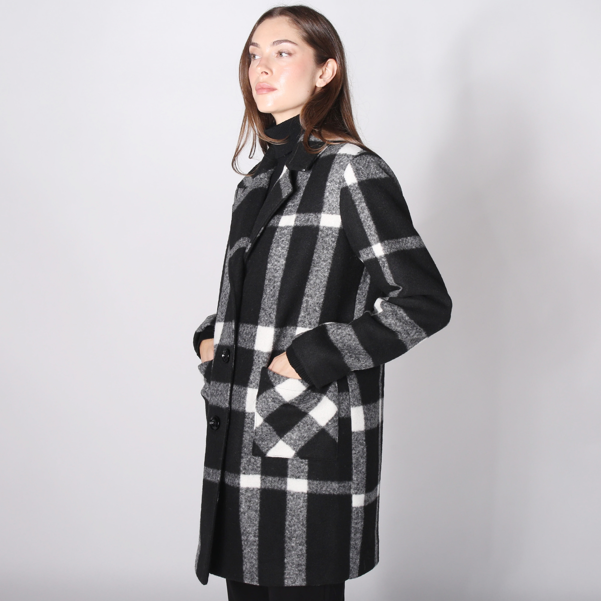 Fen Nelli Faux Wool Plaid Jacket - TSC.ca