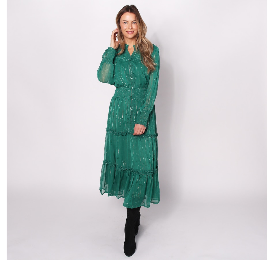 Image 253619_EMGLD.jpg, Product 253-619 / Price $43.33, Guillaume Tier Dress from Guillaume on TSC.ca's Fashion department