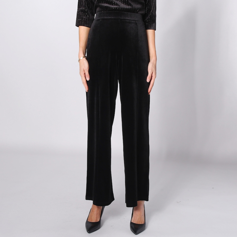 Image 253624_BLK.jpg, Product 253-624 / Price $39.33, Guillaume Velvet Wide Leg Pant from Guillaume on TSC.ca's Fashion department