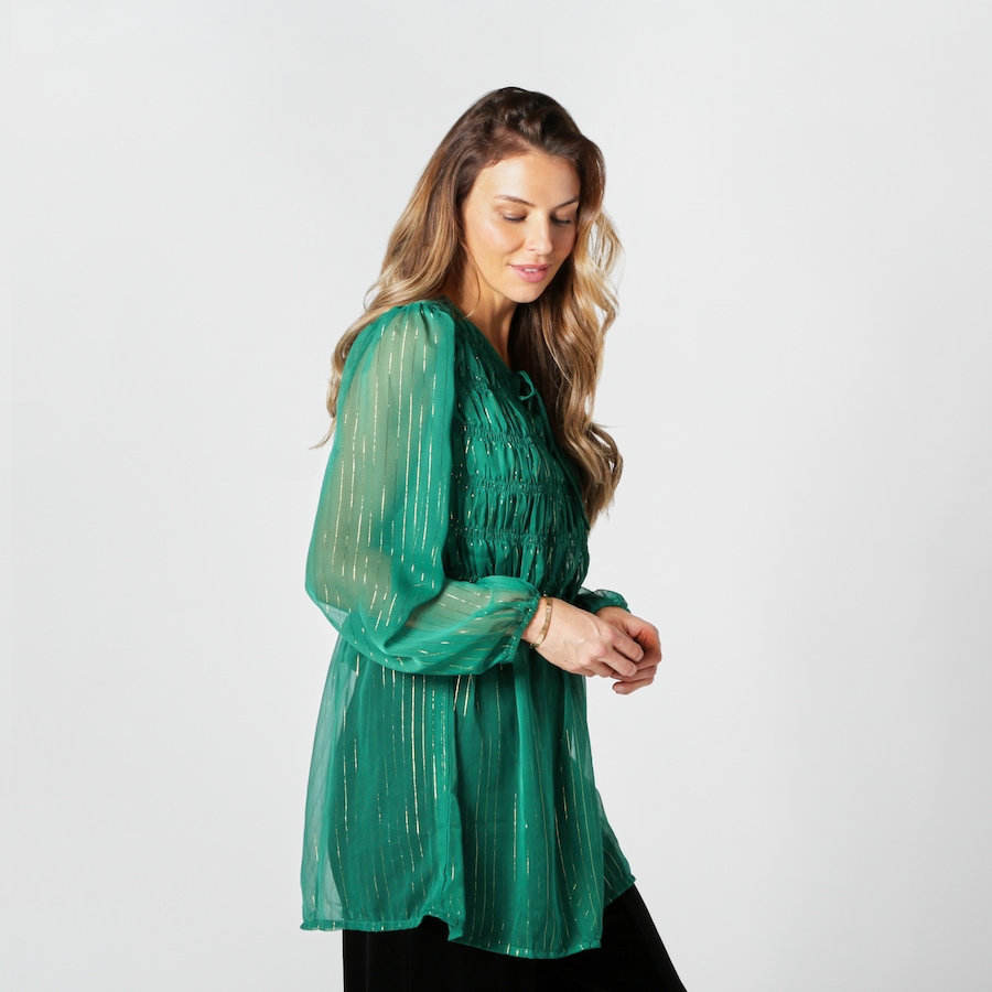 Image 253628_ALTMORE2.jpg, Product 253-628 / Price $31.33, Guillaume Lurex Trim Blouse with Cami from Guillaume on TSC.ca's Fashion department
