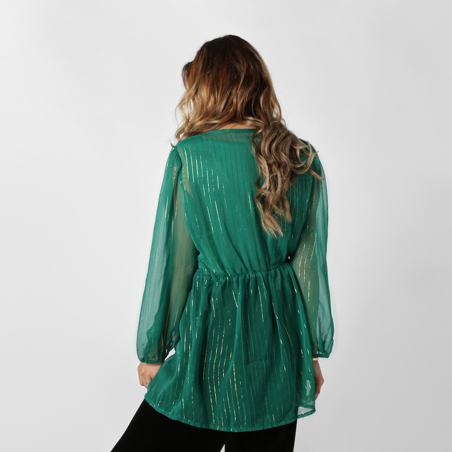 Image 253628_ALTMORE3.jpg, Product 253-628 / Price $31.33, Guillaume Lurex Trim Blouse with Cami from Guillaume on TSC.ca's Fashion department
