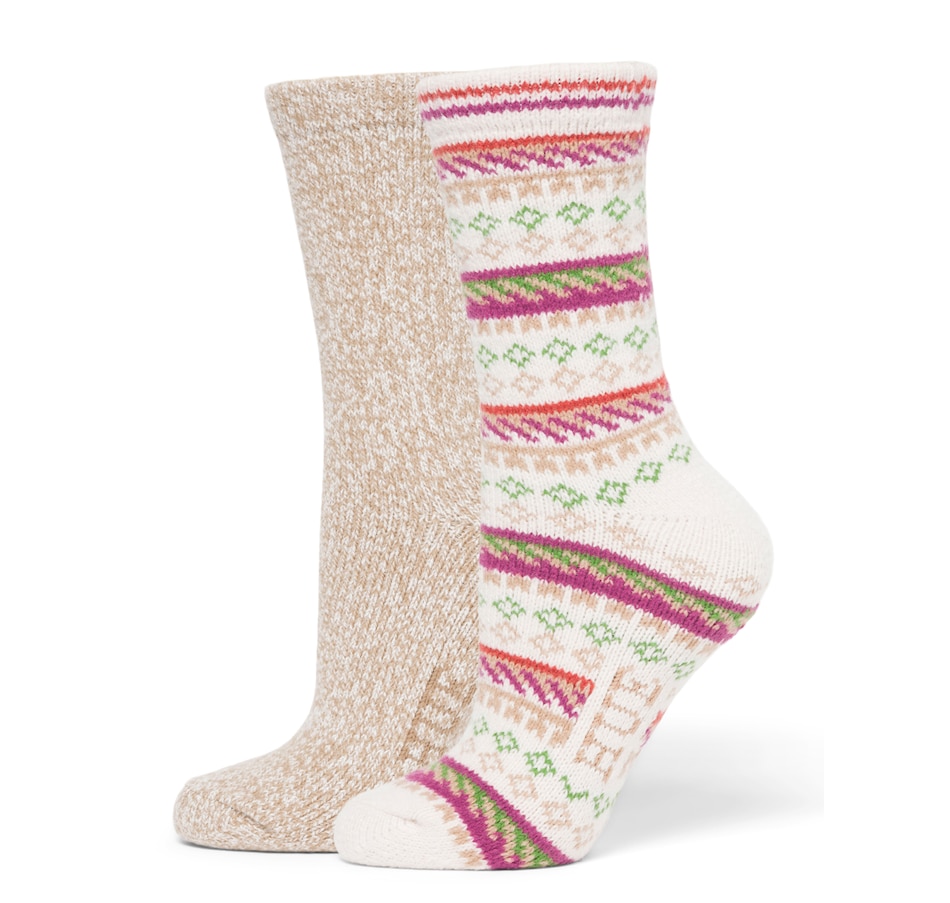 Image 253656_IVR.jpg, Product 253-656 / Price $14.88, Hue 2-Pack Geo Fairisle Boot Socks from HUE on TSC.ca's Fashion department