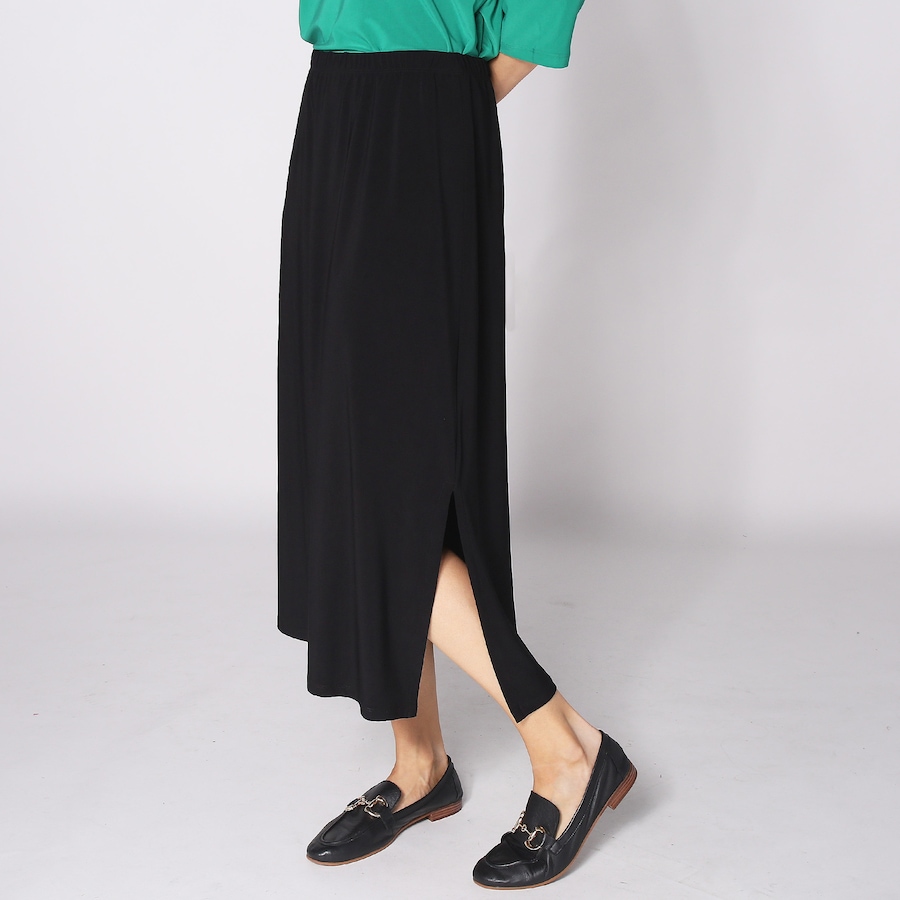 Image 253693_BLK.jpg, Product 253-693 / Price $19.33, Kim & Co. Brazil Knit Mid-Length Skirt with Side Slits from Kim & Co. on TSC.ca's Fashion department