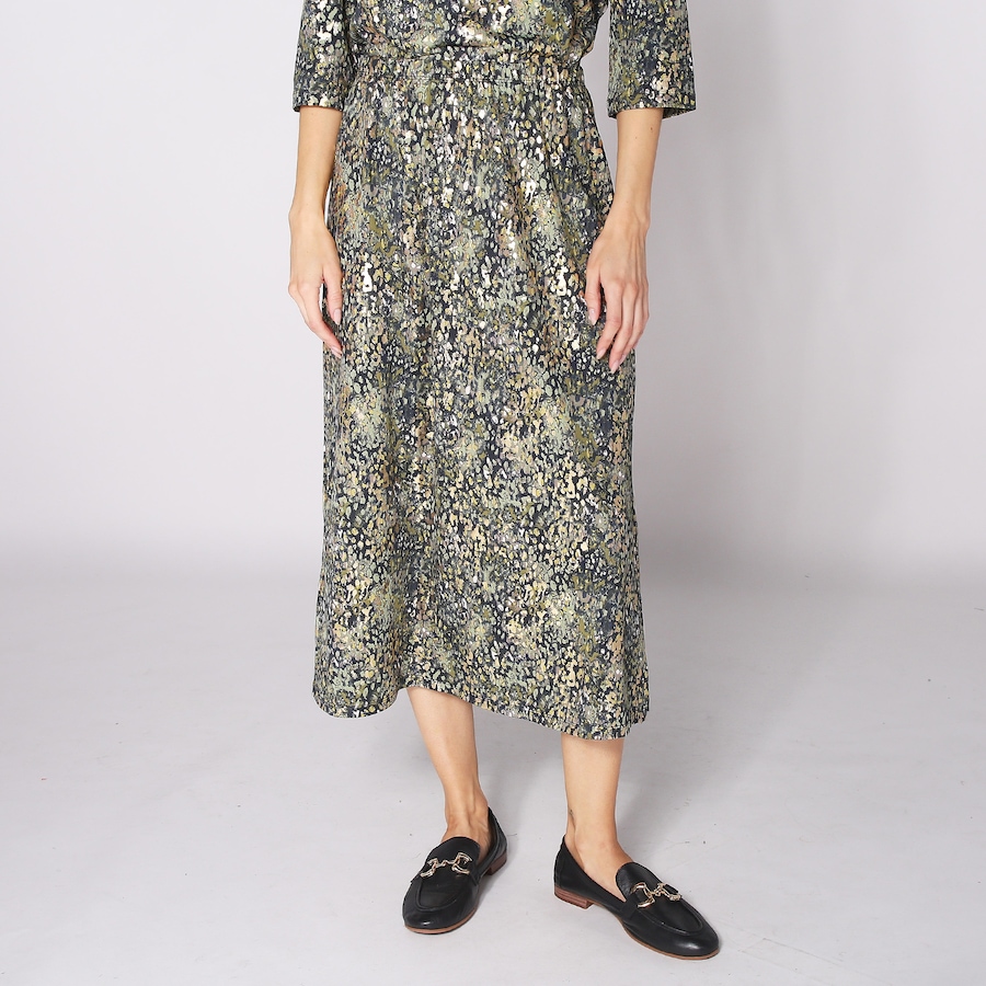 Image 253693_GRMU.jpg, Product 253-693 / Price $19.33, Kim & Co. Brazil Knit Mid-Length Skirt with Side Slits from Kim & Co. on TSC.ca's Fashion department