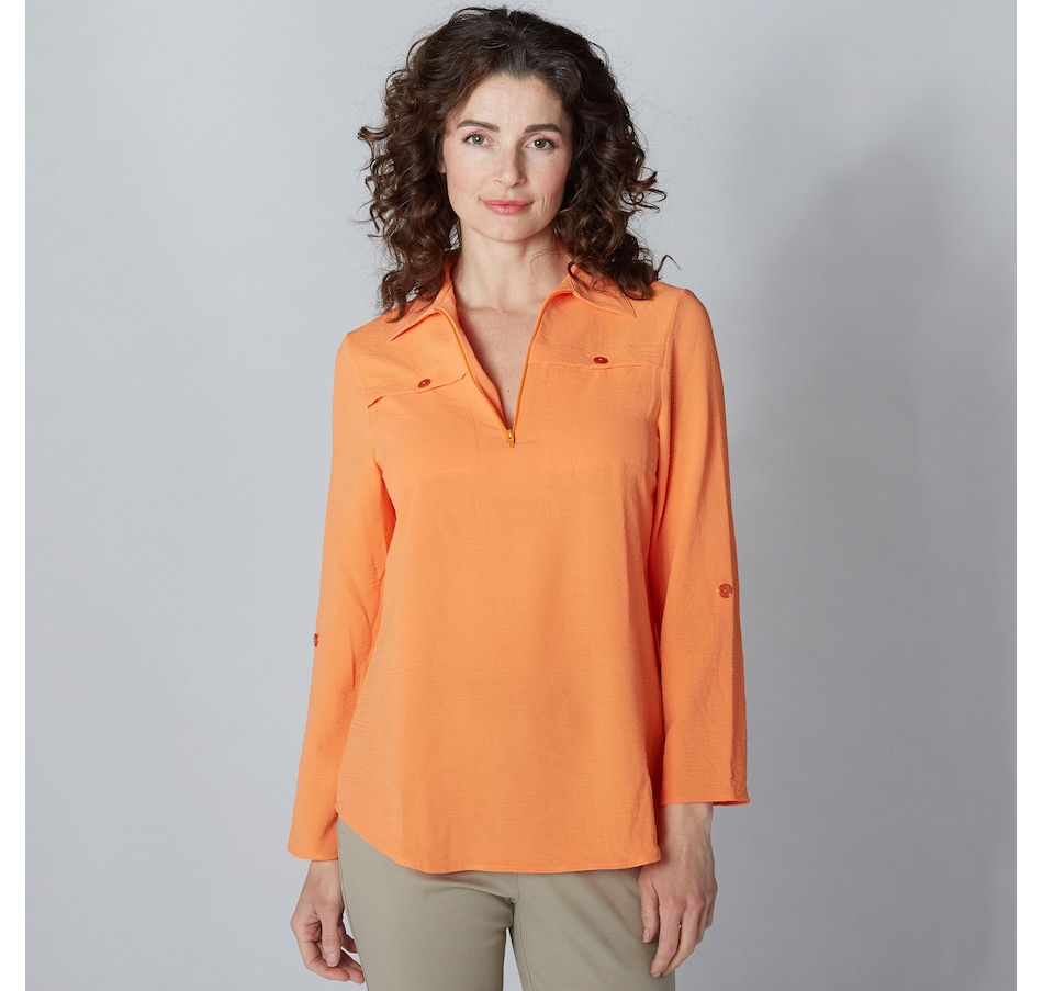 Image 253747_ORACR.jpg, Product 253-747 / Price $39.33, Mr. Max Airflow Shirt With Zip And Button Detail from Mr. Max on TSC.ca's Fashion department