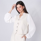 Legacy Sandwash Linen Stripe Vest