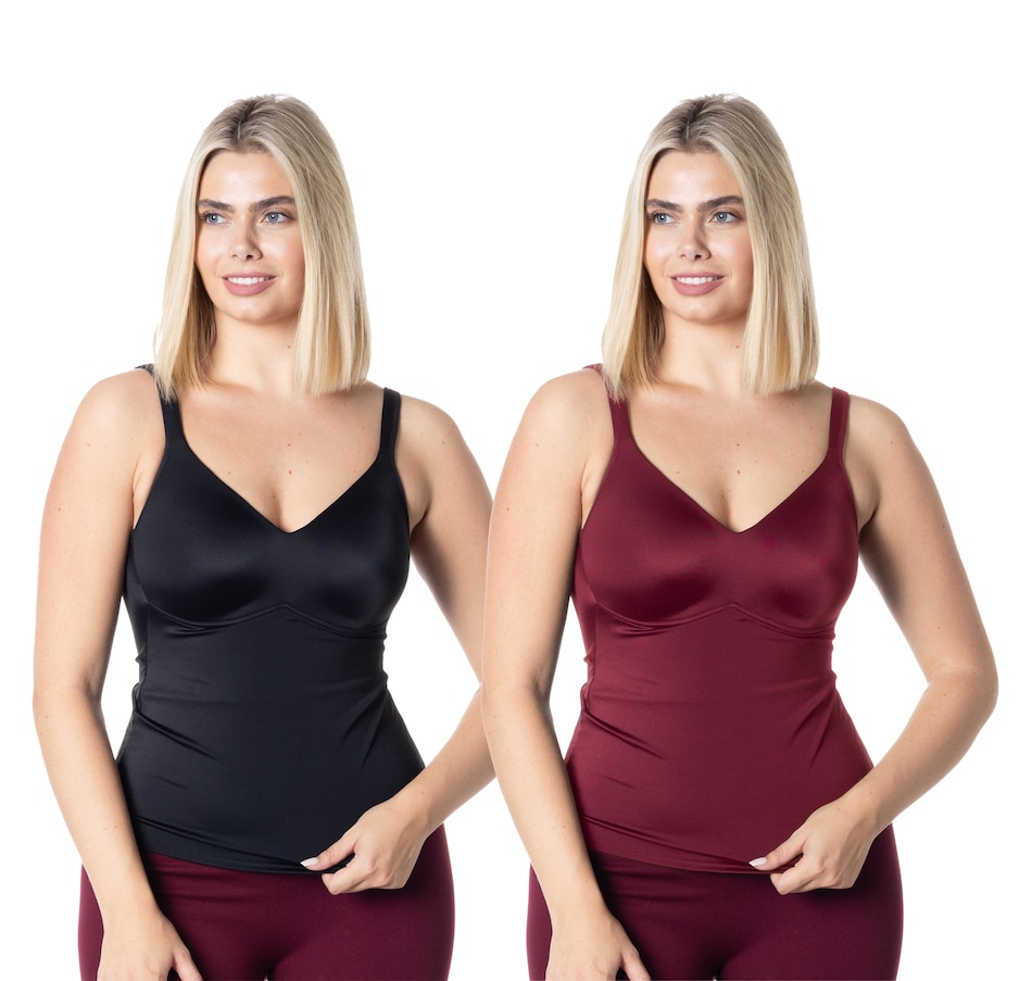 Image 253825_BLB.jpg, Product 253-825 / Price $70.00, Rhonda Shear Two-Pack Molded Cup Flirt Camisole from Rhonda Shear Shapewear on TSC.ca's Fashion department