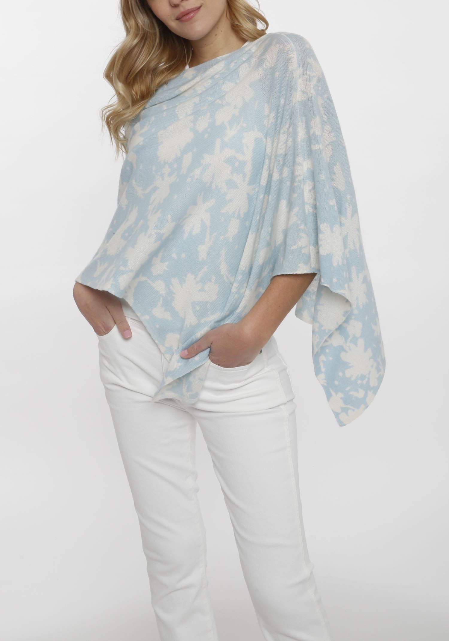 Lusso Cashmere Floral Print Topper