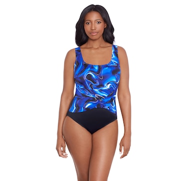 Longitude Twist Pull Sash Tank Swimsuit