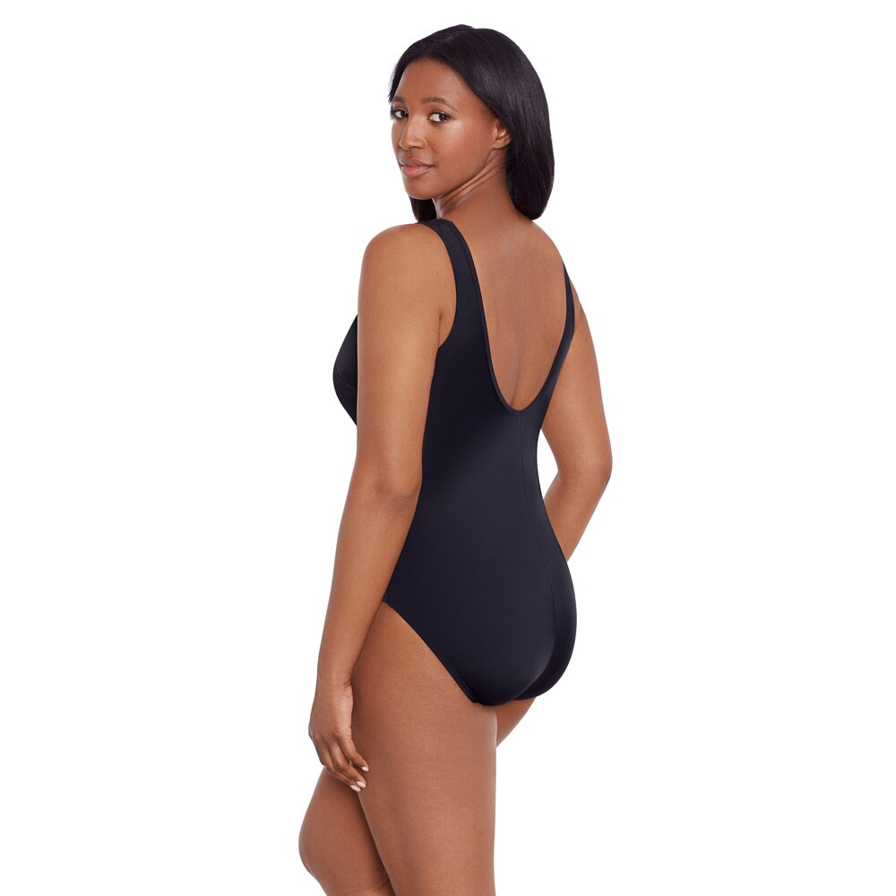 Clothing Shoes Swimwear One Piece Longitude Mesh Highneck