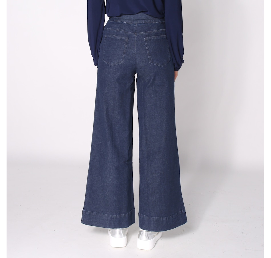 Image 253937_ALTMORE1.jpg, Product 253-937 / Price $39.88, Nina Leonard Elastic Waist Pull On Wide Leg Denim Pant from Nina Leonard on TSC.ca's Clothing & Shoes department