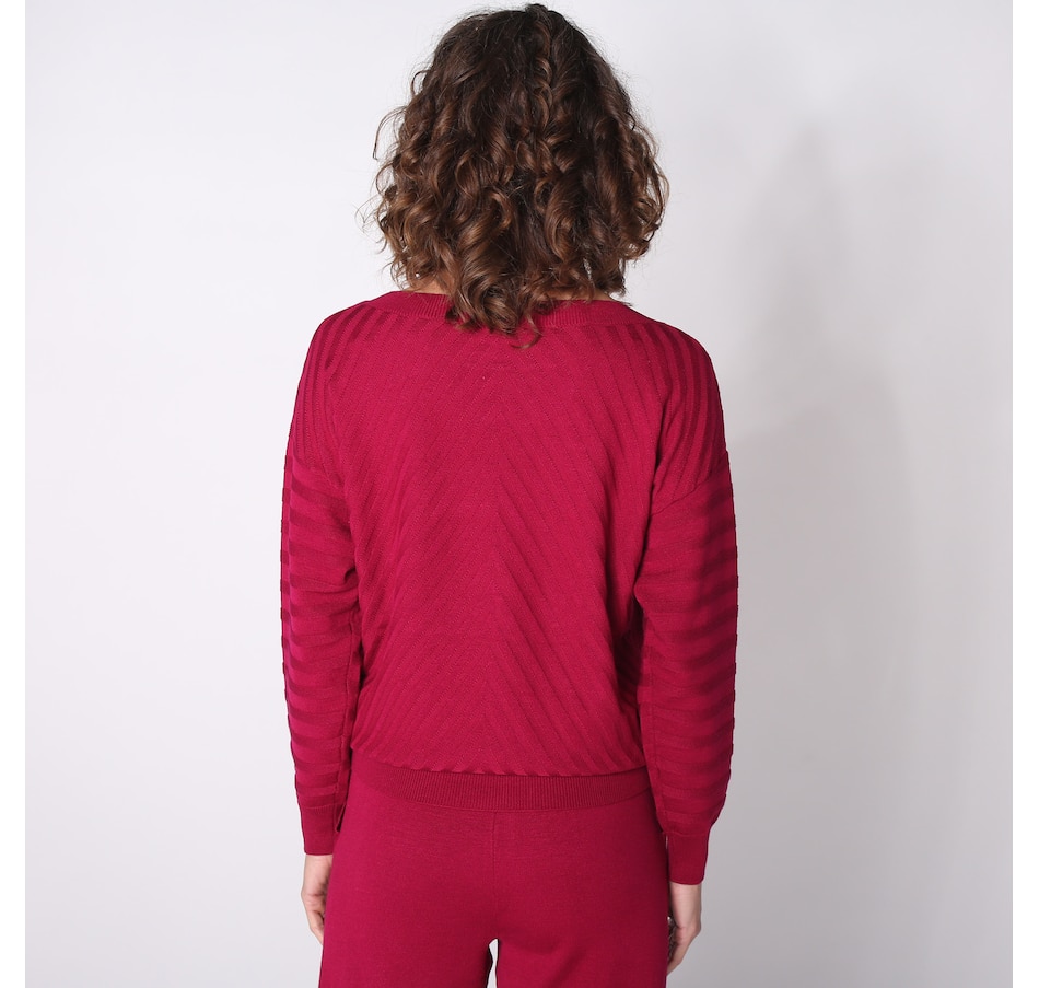 Image 253967_ALTMORE1.jpg, Product 253-967 / Price $19.33, Hailey Lyn Boatneck Chevron Knit Sweater from Hailey Lyn on TSC.ca's Fashion department