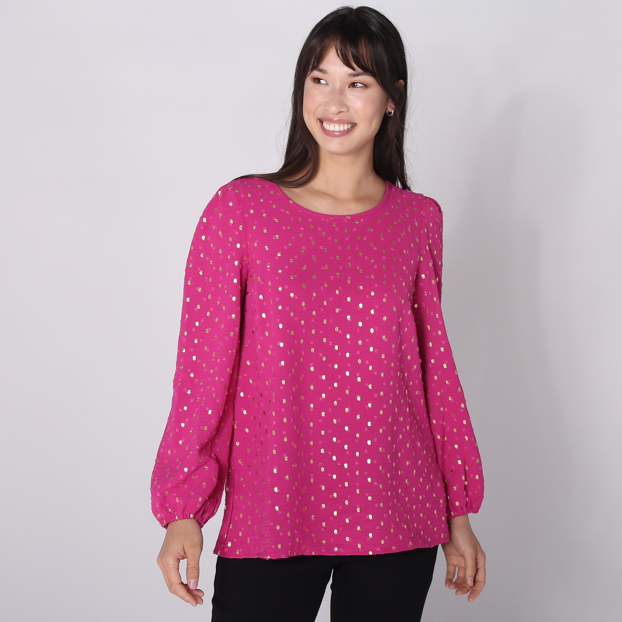 Hailey Lyn Balloon Sleeve Top - TSC.ca