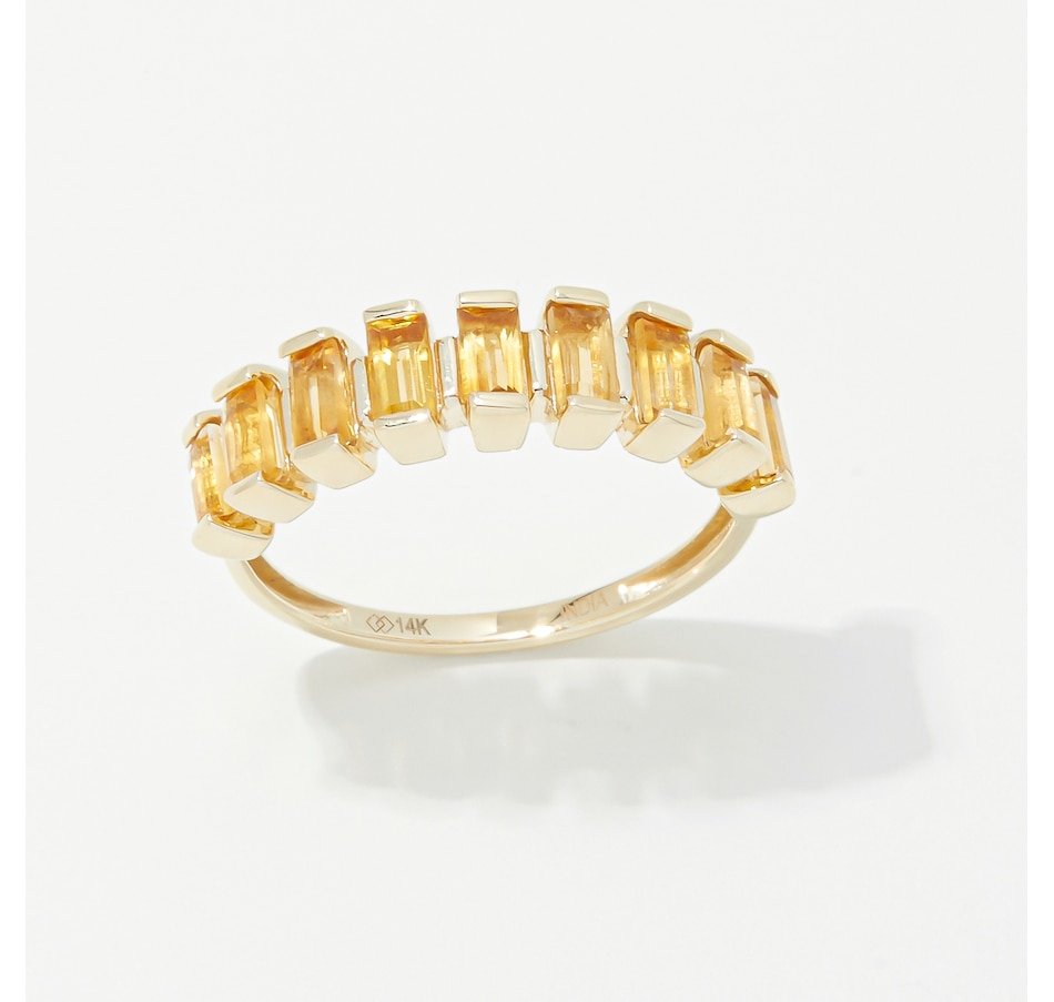 Image 254052_CIT.jpg, Product 254-052 / Price $299.33, 14K Yellow Gold Baguette Gemstone Band from The Vault on TSC.ca's Jewellery department