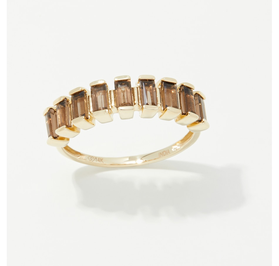 Image 254052_SMQ.jpg, Product 254-052 / Price $299.33, 14K Yellow Gold Baguette Gemstone Band from The Vault on TSC.ca's Jewellery department