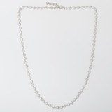 Diamonelle Sterling Silver Diamonelle Bezel Set Tennis Necklace