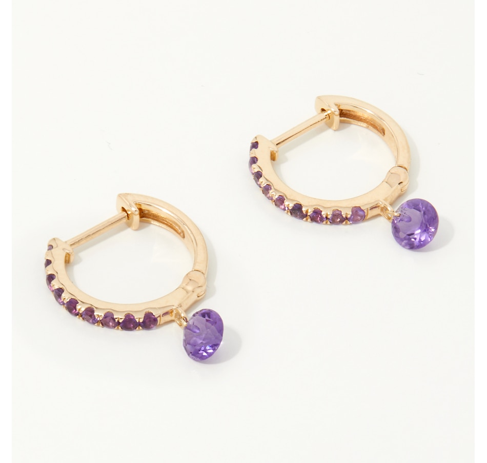 Image 254114_ALTMORE1.jpg, Product 254-114 / Price $449.33, Graziela Gems 14K Gold Floating Gemstone Hoop Earrings from Graziela Gems on TSC.ca's Jewellery department