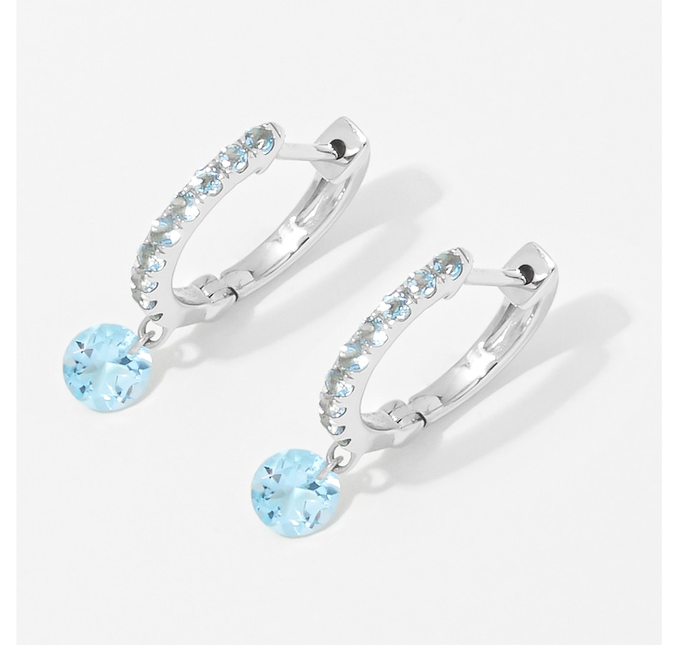 Image 254114_WGBT.jpg, Product 254-114 / Price $449.33, Graziela Gems 14K Gold Floating Gemstone Hoop Earrings from Graziela Gems on TSC.ca's Jewellery department