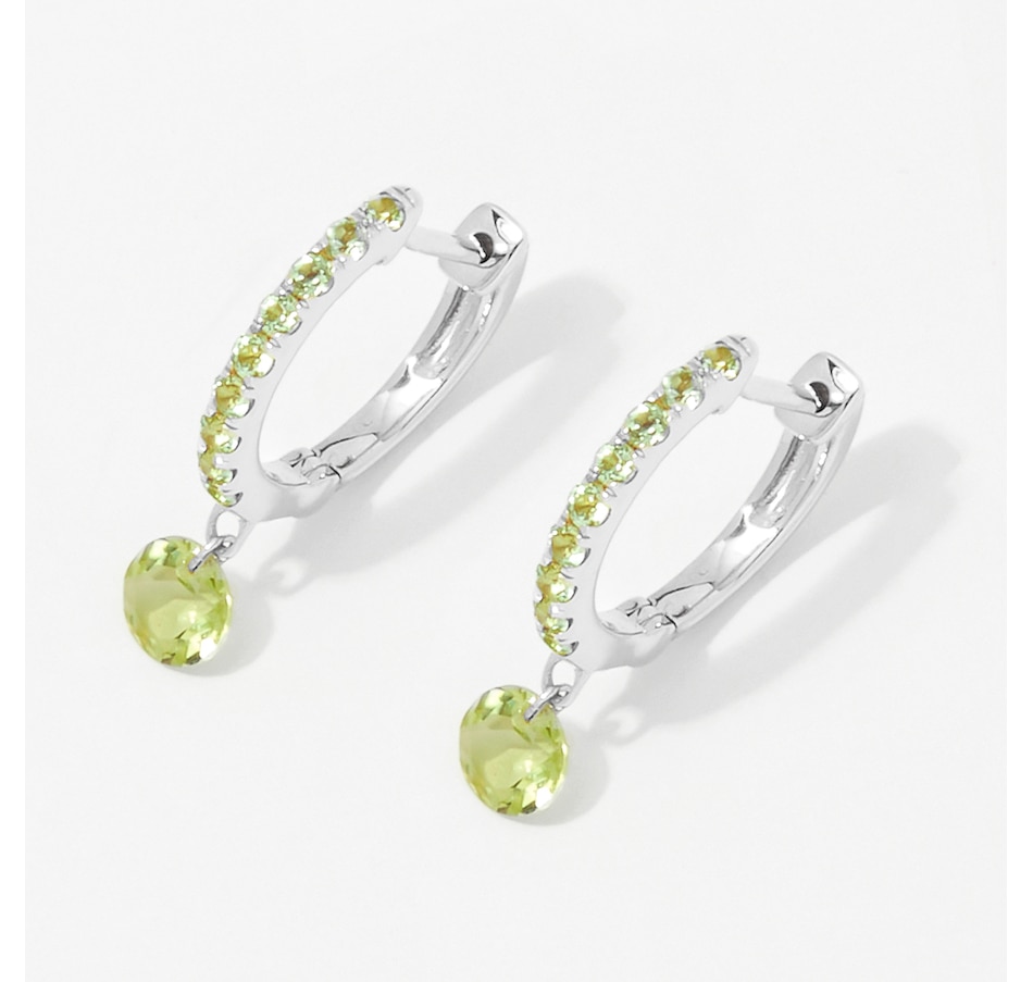 Image 254114_WGPER.jpg, Product 254-114 / Price $449.33, Graziela Gems 14K Gold Floating Gemstone Hoop Earrings from Graziela Gems on TSC.ca's Jewellery department