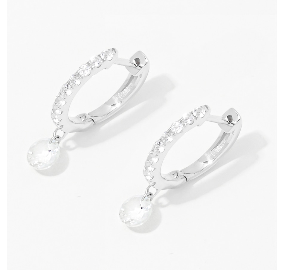 Image 254114_WGWTP.jpg, Product 254-114 / Price $449.33, Graziela Gems 14K Gold Floating Gemstone Hoop Earrings from Graziela Gems on TSC.ca's Jewellery department