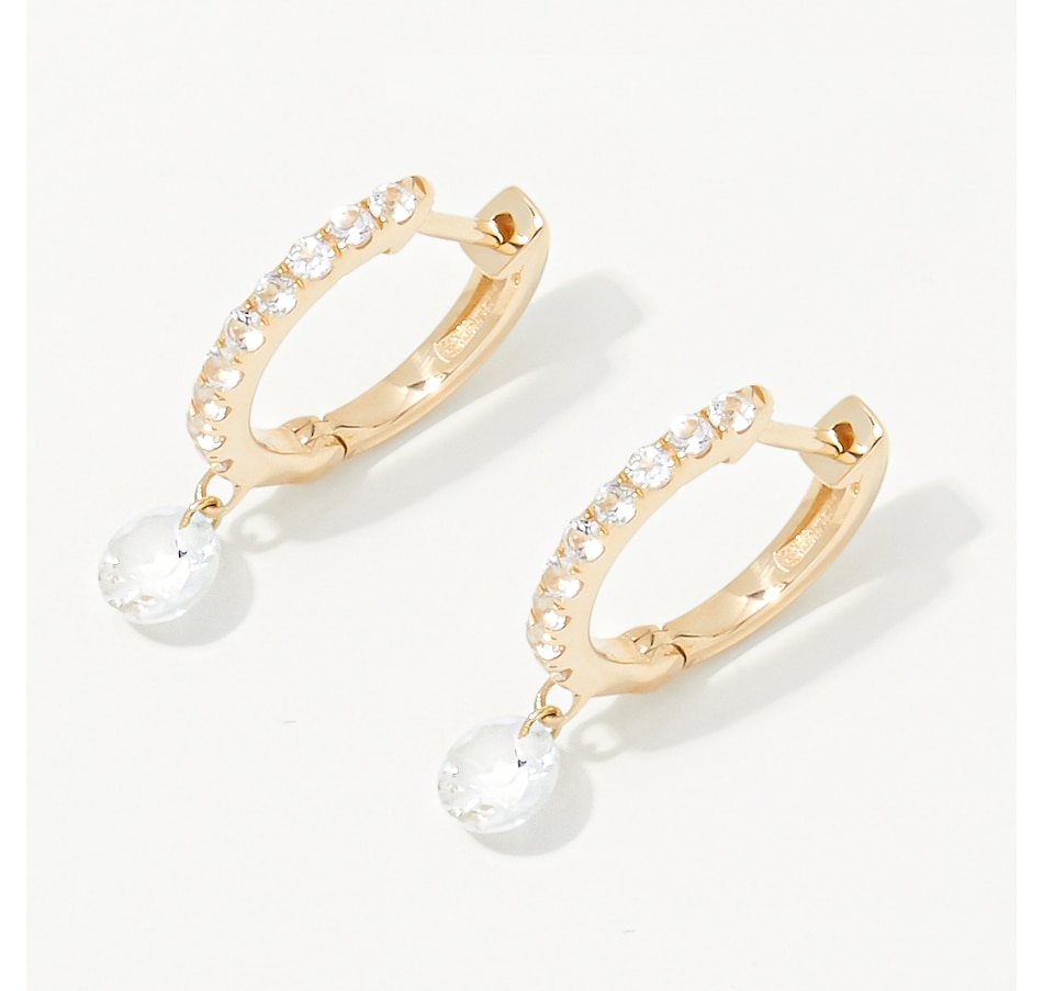 Image 254114_YGWTP.jpg, Product 254-114 / Price $449.33, Graziela Gems 14K Gold Floating Gemstone Hoop Earrings from Graziela Gems on TSC.ca's Jewellery department