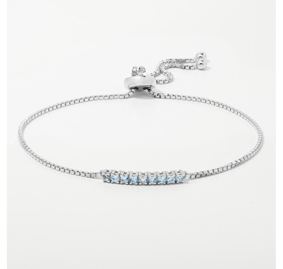 Image 254115_WGSBT.jpg, Product 254-115 / Price $699.33, Graziela Gems 14K Gold Gemstone Bolo Bracelet from Graziela Gems on TSC.ca's Jewellery department