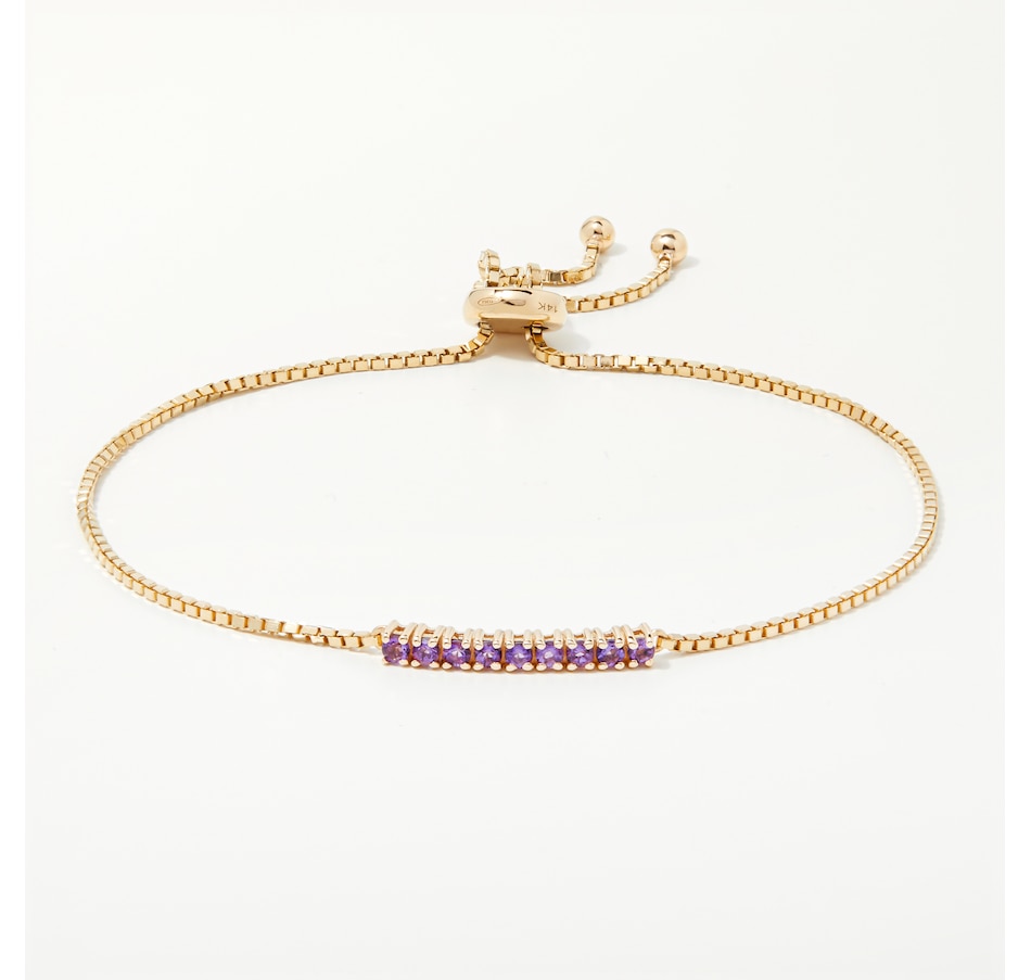 Image 254115_YGAMY.jpg, Product 254-115 / Price $699.33, Graziela Gems 14K Gold Gemstone Bolo Bracelet from Graziela Gems on TSC.ca's Jewellery department
