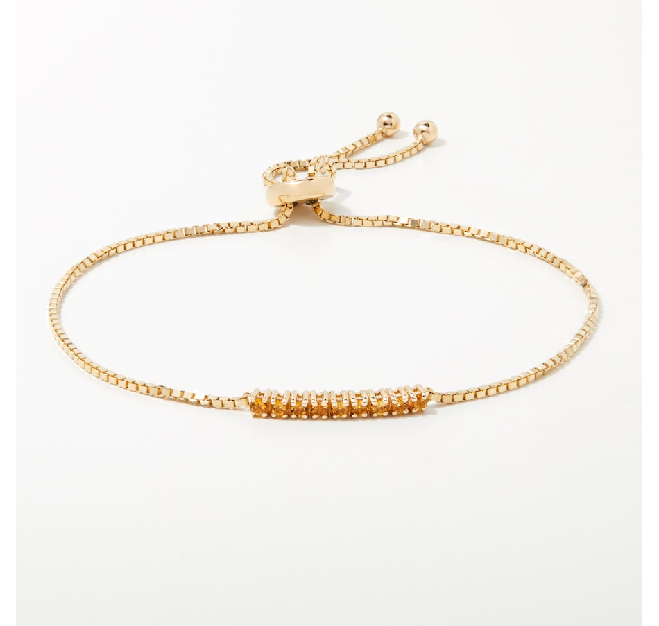 Image 254115_YGCIT.jpg, Product 254-115 / Price $699.33, Graziela Gems 14K Gold Gemstone Bolo Bracelet from Graziela Gems on TSC.ca's Jewellery department