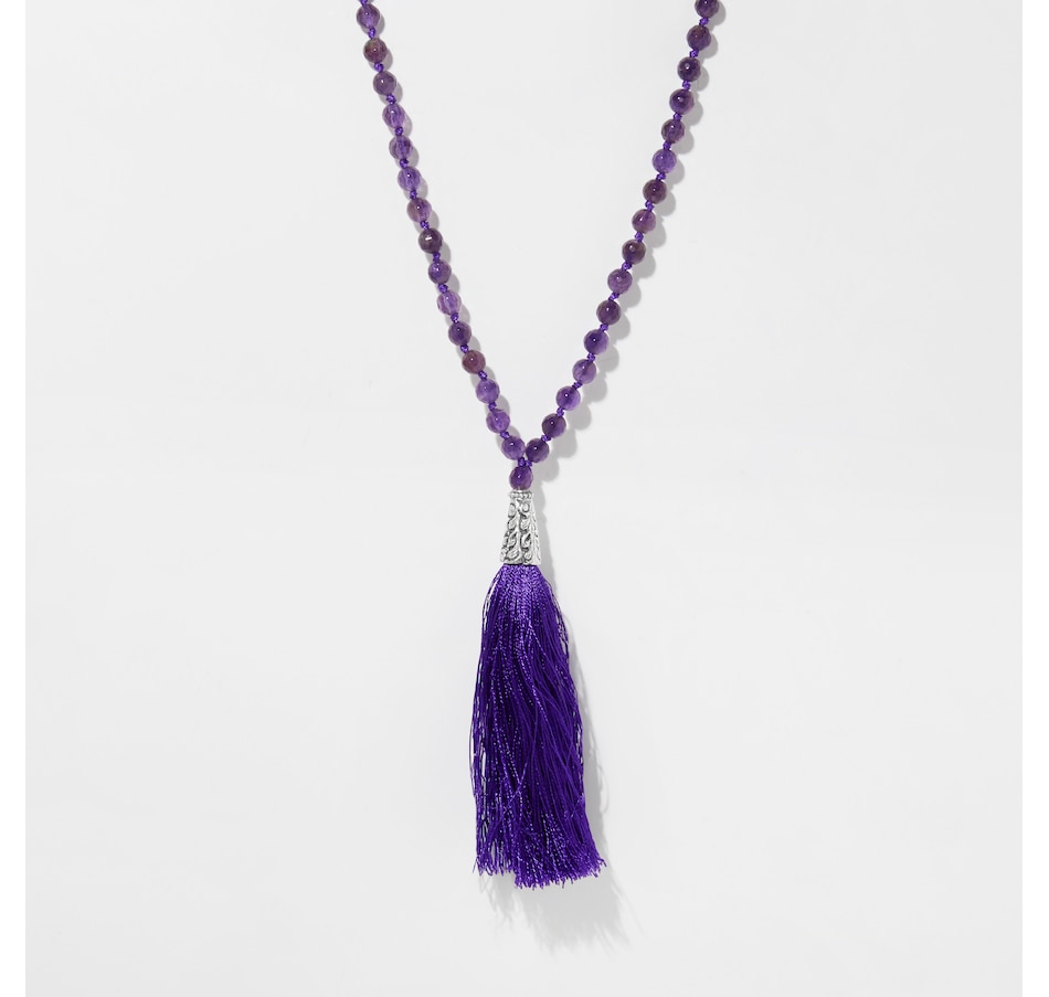 Image 254217_AMY.jpg, Product 254-217 / Price $79.88, Himalayan Gems Sterling Silver Gemstone Tassel Necklace from Himalayan Gems on TSC.ca's Jewellery department