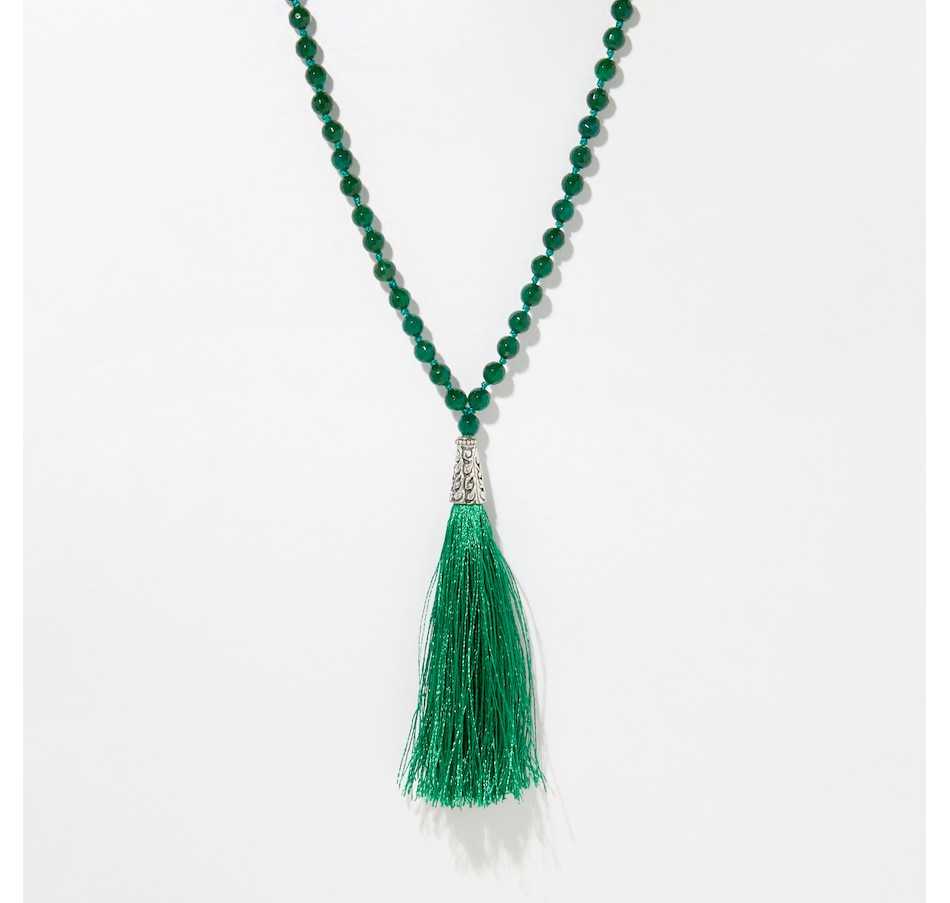 Image 254217_GRX.jpg, Product 254-217 / Price $79.88, Himalayan Gems Sterling Silver Gemstone Tassel Necklace from Himalayan Gems on TSC.ca's Jewellery department