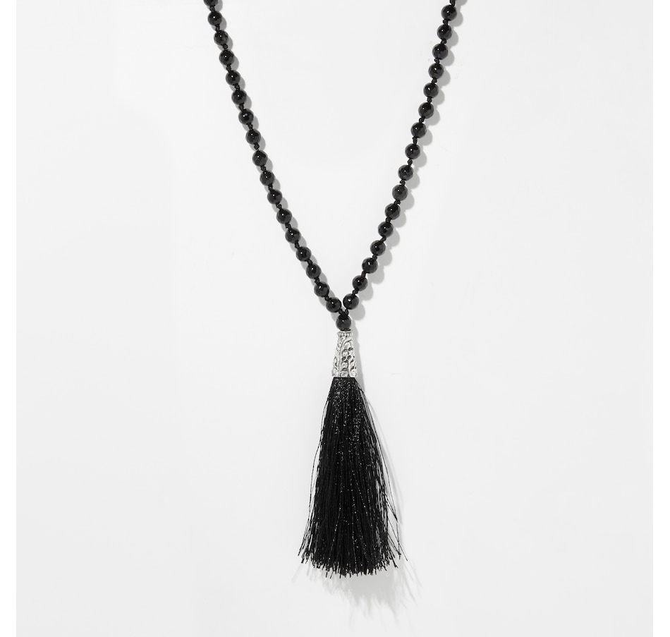 Image 254217_ONX.jpg, Product 254-217 / Price $79.88, Himalayan Gems Sterling Silver Gemstone Tassel Necklace from Himalayan Gems on TSC.ca's Jewellery department