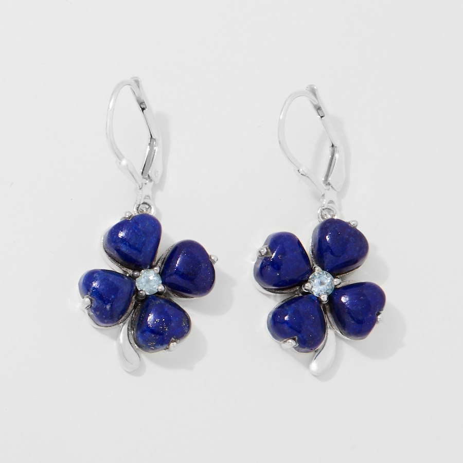 Image 254221_LAP.jpg, Product 254-221 / Price $139.99, Himalayan Gems Sterling Silver Gemstone Clover Earrings from Himalayan Gems on TSC.ca's Jewellery department