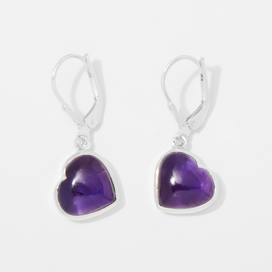 Image 254223_AMYCA.jpg, Product 254-223 / Price $69.88, Himalayan Gems Sterling Silver Gemstone Heart Earrings from Himalayan Gems on TSC.ca's Jewellery department