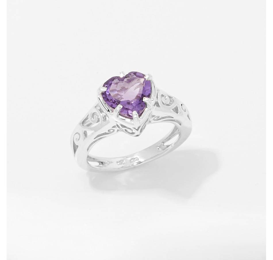 Image 254240_AMY.jpg, Product 254-240 / Price $49.33, Himalayan Gems Sterling Silver Gemstone Heart Ring from Himalayan Gems on TSC.ca's Jewellery department